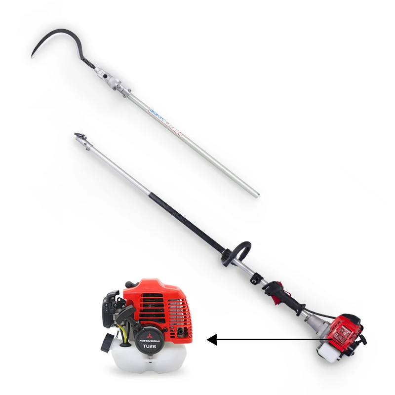 Petrol Power 2 Stroke Telescopic Long Reach Arch Pruner Sickle Palm Tree Cutter With Spare Parts Cordless Pole Chain Saw