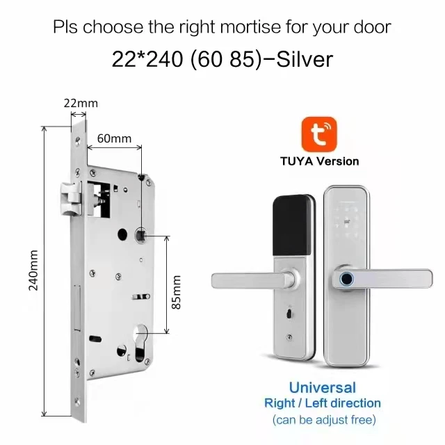 Multi language TUYA TTLOCK  Fingerprint Electronic Smart life Touch Keypad Entry keyless door airbnb lock digital
