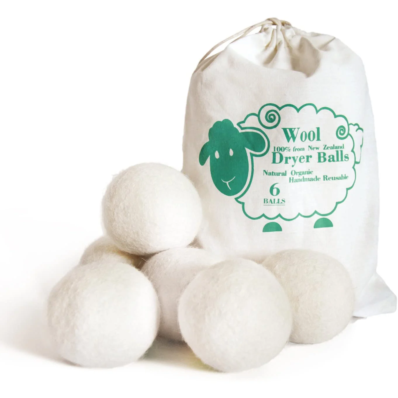 Best Selling Products 2024 New Trending in USA private label Organic Wool Dryer Balls for Laundry Washing Machine FBA DDP SHIP