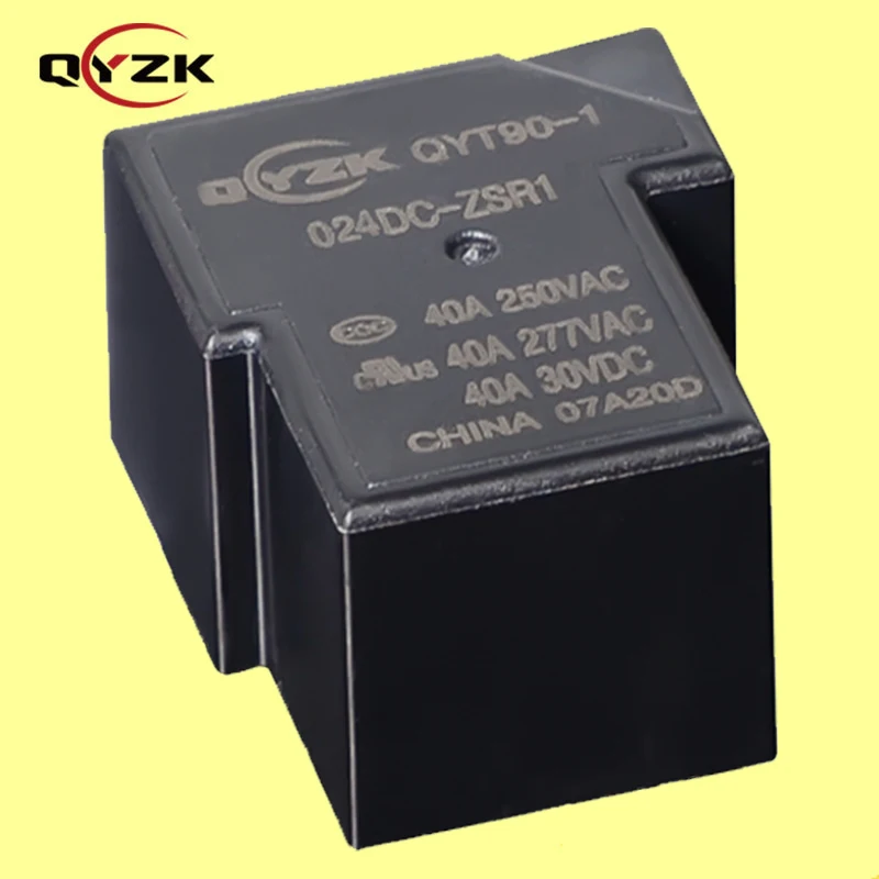QYZK Manufacturer Hot Sale Special Sale QYT90 5pin Relay Special High Power Relay for Smart Home SPDT 40amp Relay 24vdc