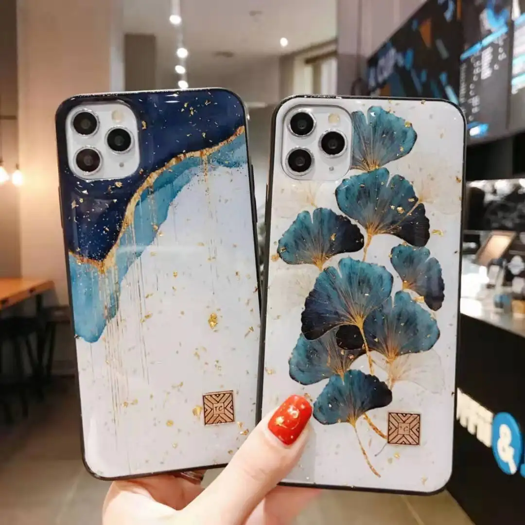 Low price For Sale New Chic Marble Gold Foil Glitter Soft Silicone Cover Phone Cases for iPhone 12 11 Pro Max XR X
