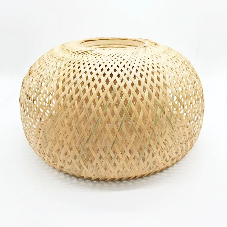 Bamboo Handicraft Home Decor Modern Bamboo Rattan Woven Ceiling Pendant Light Lamp Shade