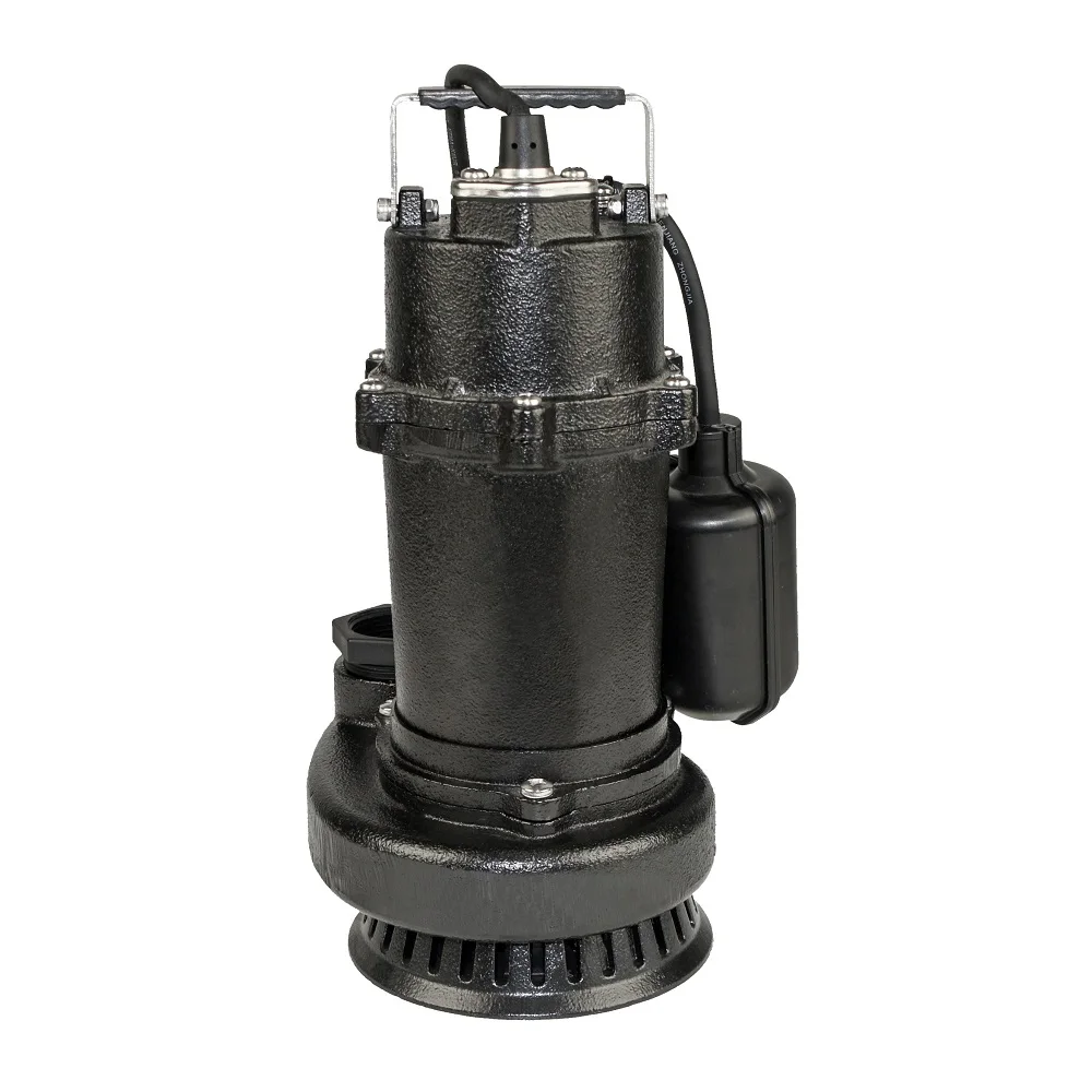 low price submersible water sump pump cast iron motor housing basement drainage wastewater treatment