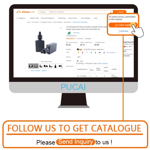 Popular empty clear flat square rectangle 1oz 30 ml Cosmetic  Glass Dropper oil Serum Bottle 30ml with Bamboo Cap