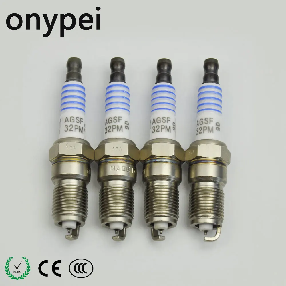 4 Bougies Bujias Spark Plugs SP-493 SP493 AGSF32PM  Platinum Spark Plug for Fiesta ST150 Focus Mondeo ST220