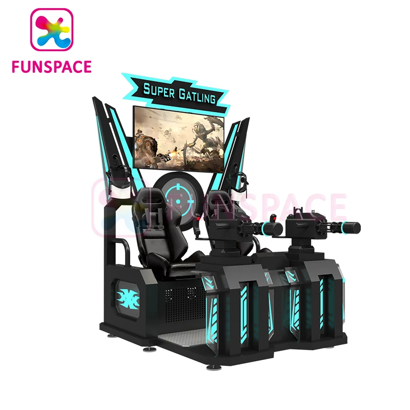 Funspaces VR Arcade Game Machine Virtual Reality Arena Gun Game Simulator 9D VR Shooting
