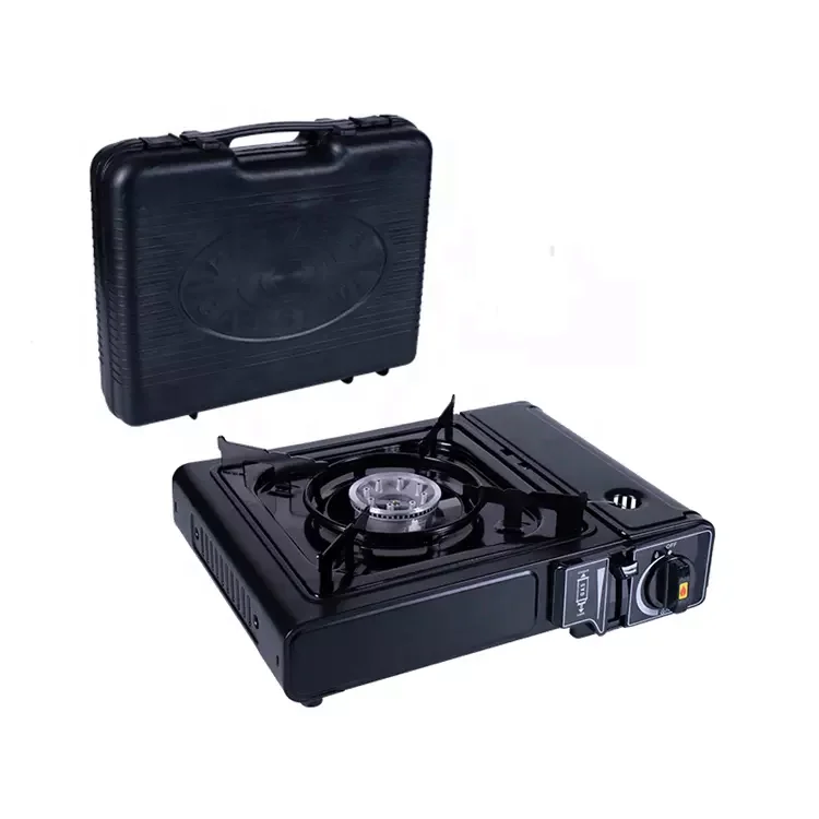 2023 наружная Супер тонкая портативная газовая плита с одной горелкой кемпинговая газовая плита по дешевой цене с коробкой