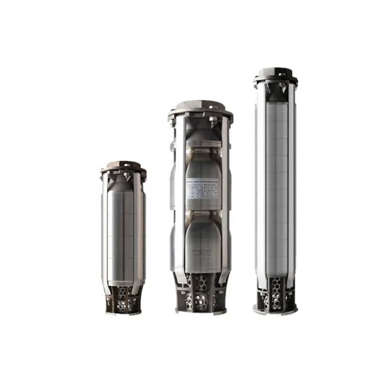 stainless steel deep well borehole multistage centrifugal submersible water pumps and water pumps spare parts and motor