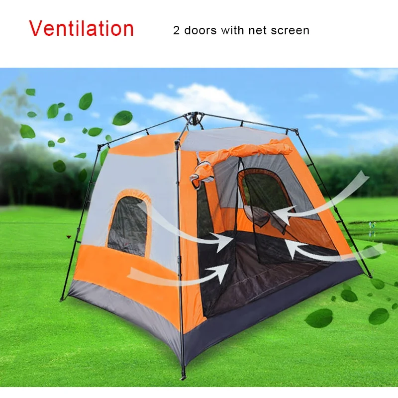 China supplier cheap 3 season 5 person ultralight backpacking hiking pocket funny auto open camping tents for sale online