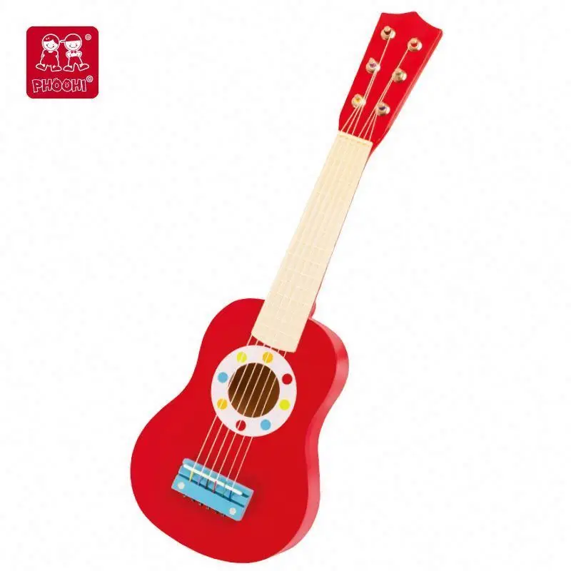 Musical instrument play toy 21 inch blue sea wooden guitar for kids 3+ kid mini guitar toy
