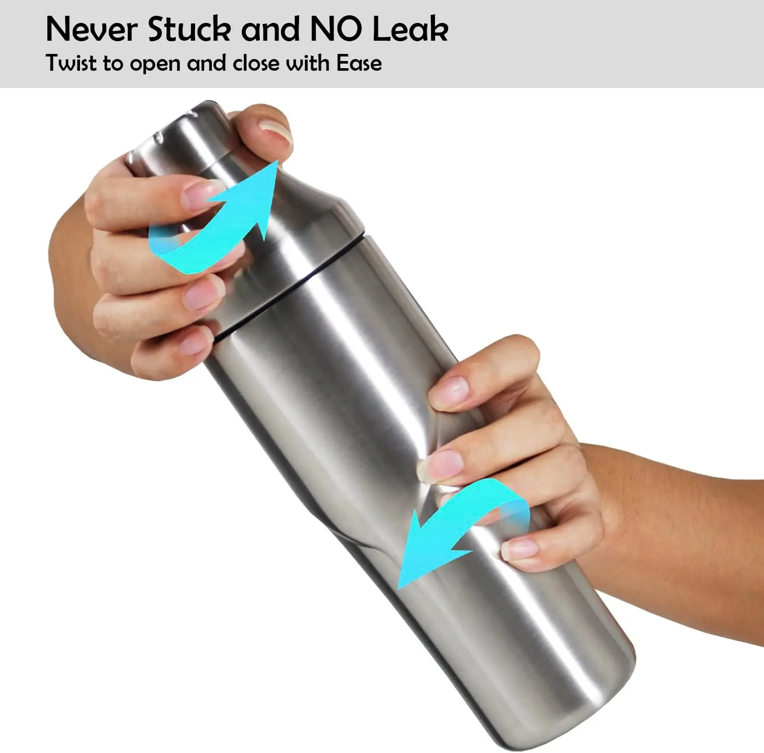 24oz Vacuum Insulated Hybrid Cocktail Shaker - Premium 18/8 Stainless Steel - Martini Shaker Set - Drink Shaker