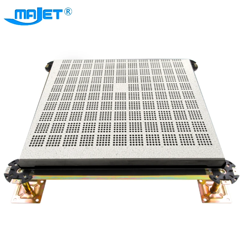 Majet Aluminum perforated floor rais access floor raised panel offical airflow tile with fan raised floor