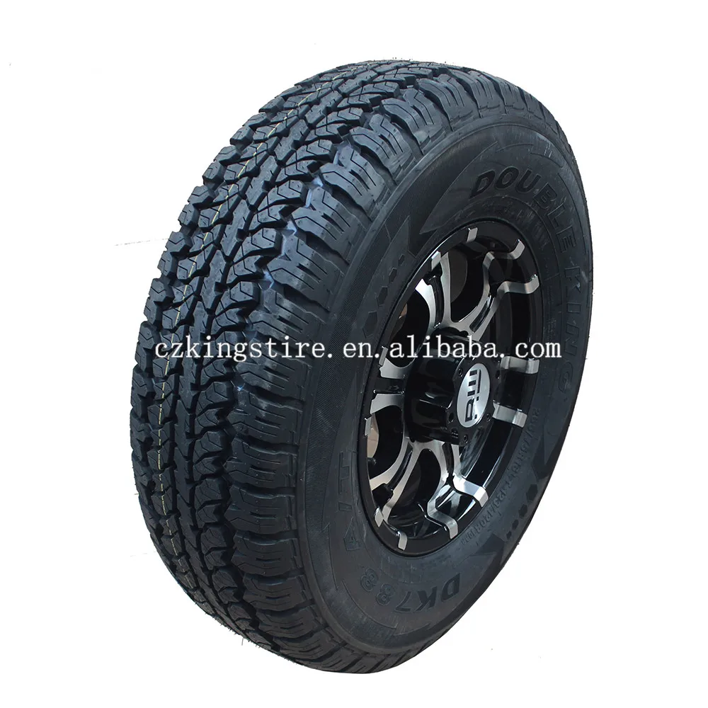 
double king brand factory supplier 265/75R16LT trailer tire with aluminum wheel 