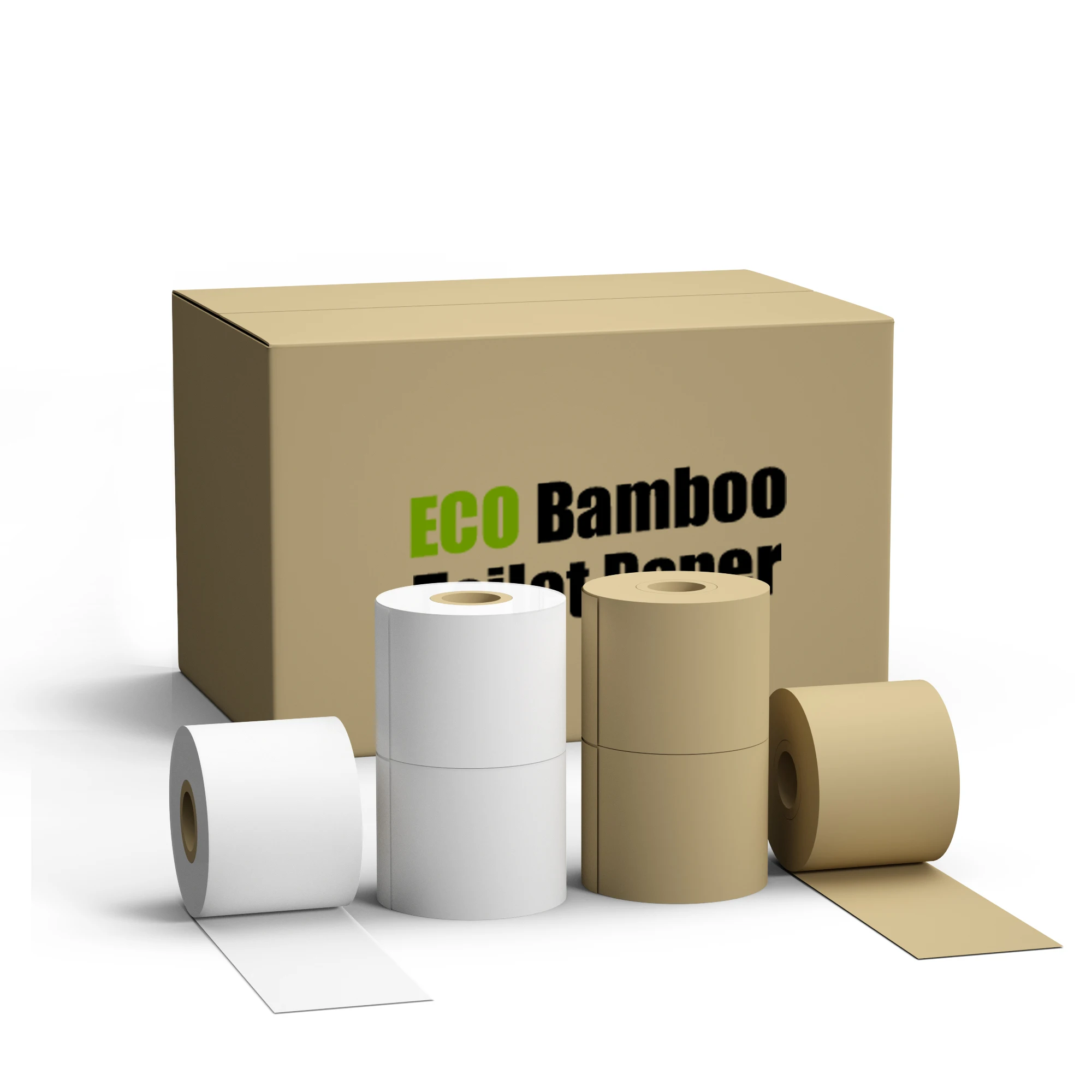 Hot Selling Individually Wrapped 3 Ply Pure Bamboo Toilet Paper Roll