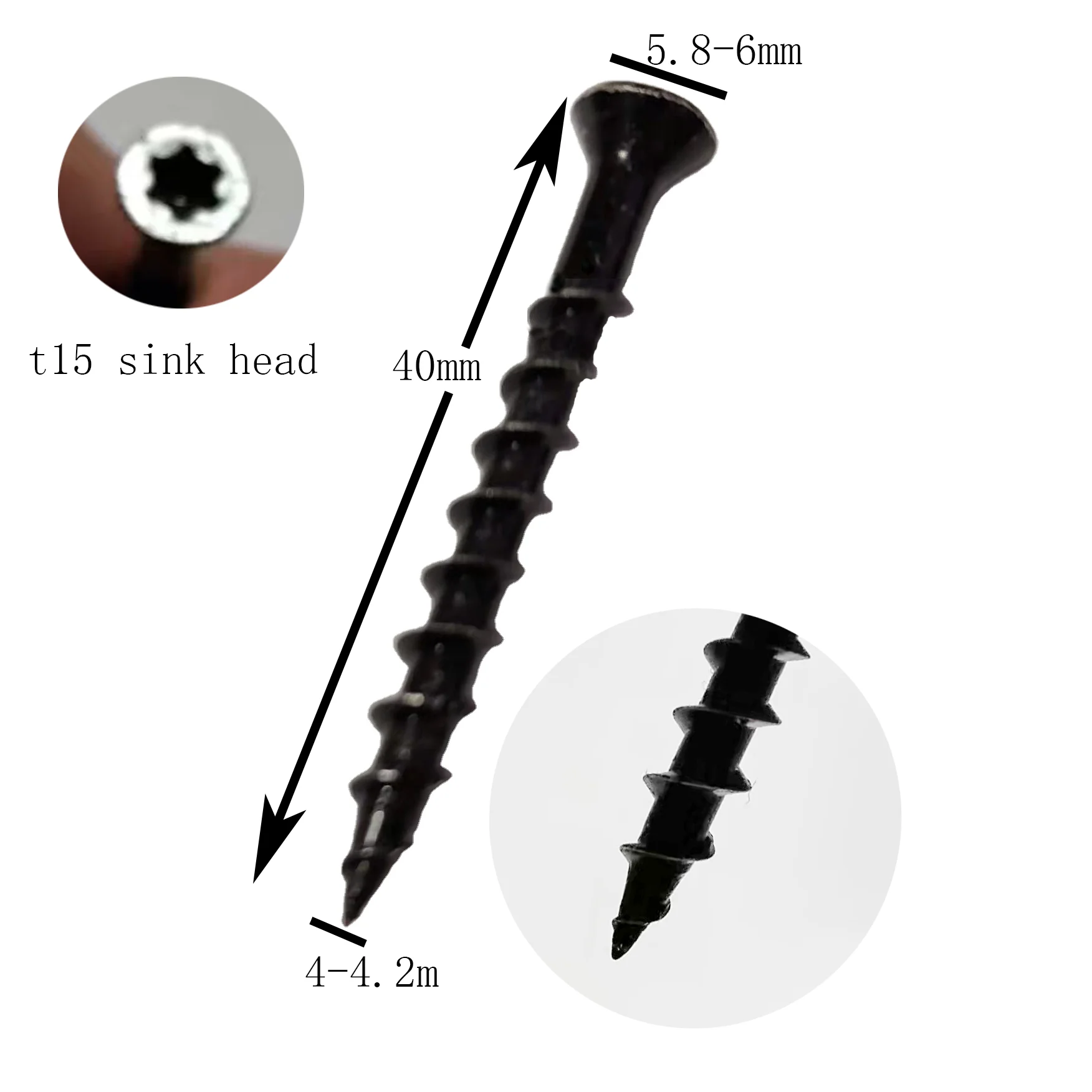 deck screw deck clip screw
