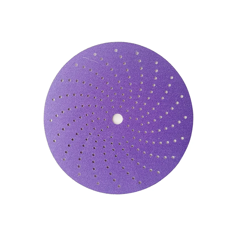 Datong Factory 5 Inch 60 Grit Hook and Loop Purple Round Sanding Disc for Metal Automotive Wood Ceramic Sand Paper