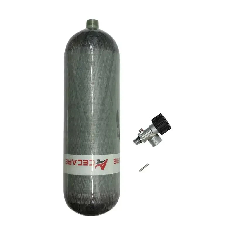 Acecare 6.8L CE Carbon Fiber Cylinder 300bar Hpa Tank for Paintball SCUBA SCBA EEBD Breathing Oxygen Cylinder