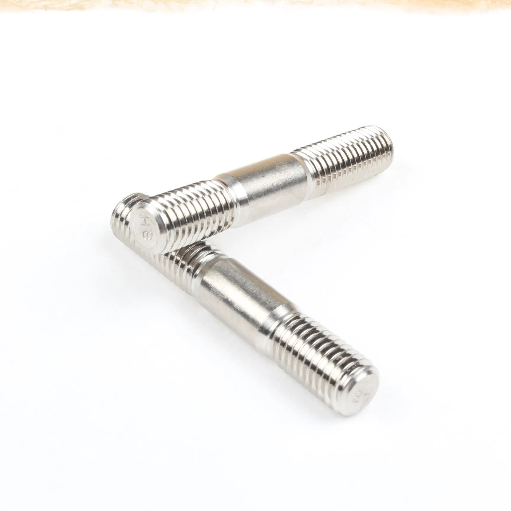 GB 900 Double End Studs bm=2d Medium Carbon Steel Grade 8.8 Black A8X50 and Stainless Steel 304 A2-70 Plain Finish A10X100