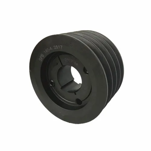 4 Groove Cast Iron SPBTaper Lock V Belt Pulley , Nonslips Lathe Poly V-belt Pulley