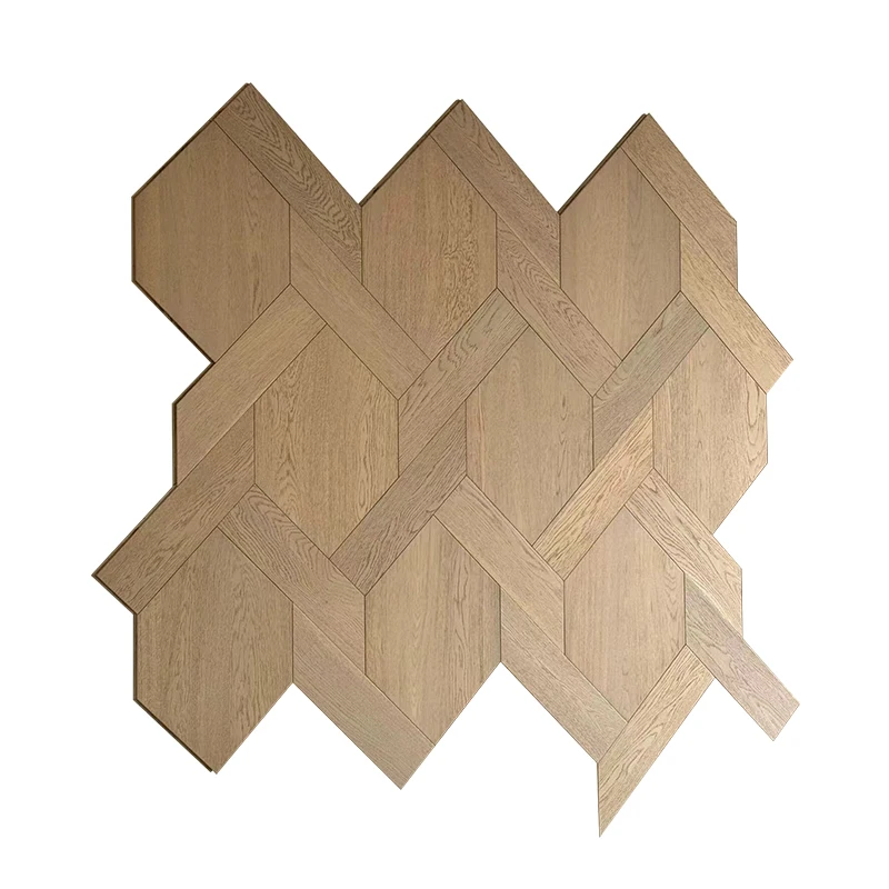 Oak & Walnut& Teak Wood Engineered Versailles Parquet Wood Flooring