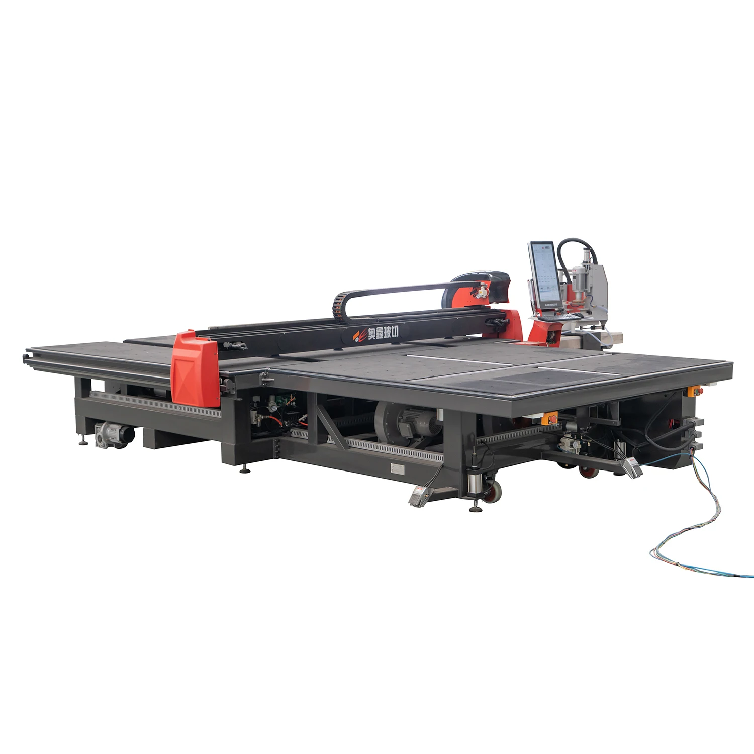 High Precision Automatic Glass CNC Cutter High Speed Cutting Table Loading Breaking Function Motor Pump Engine PLC Core