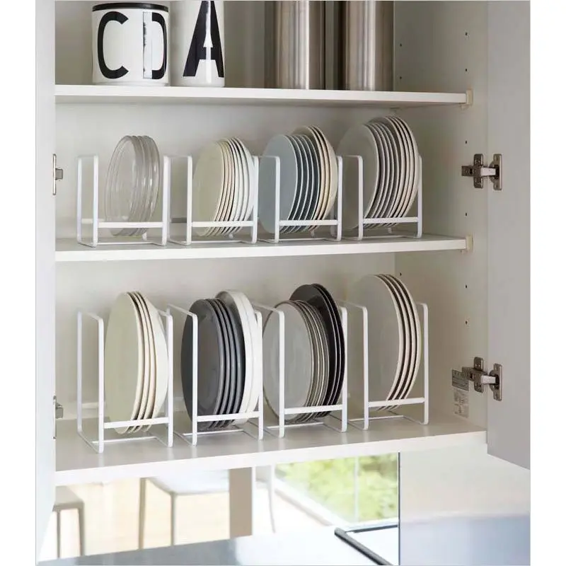 
multifunctional metal dishes storage holder tableware storage rack bowl and dish drain rack 