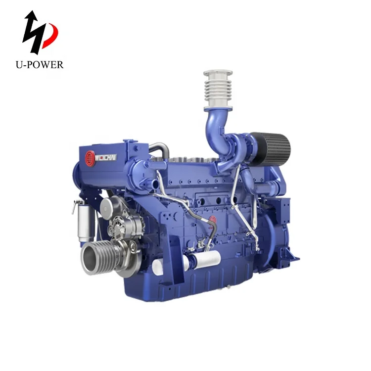 120hp 280hp 400hp 6 cylinder weichai marine diesel engine with gearbox for boat