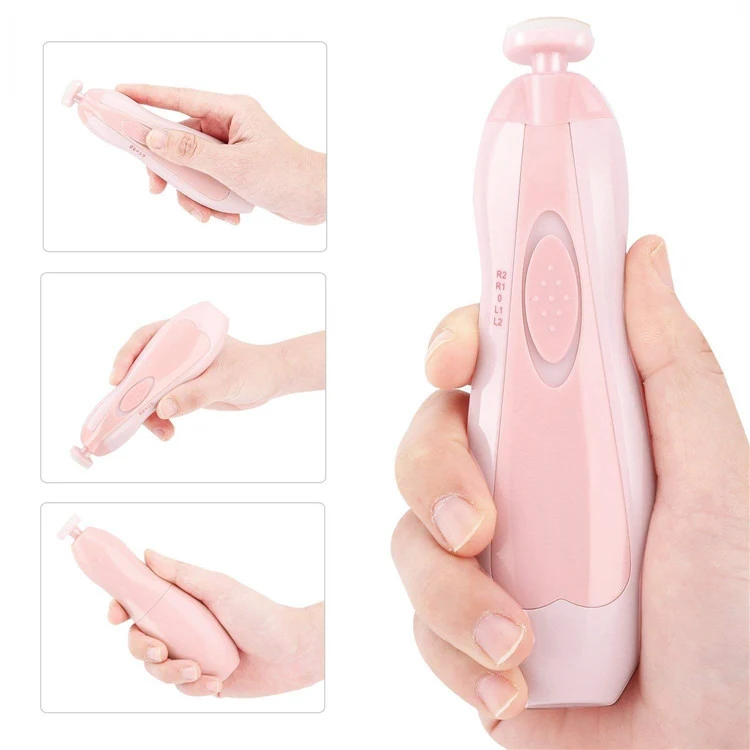
2020 New portable safety cushion two-way rotating baby nail trimmer 