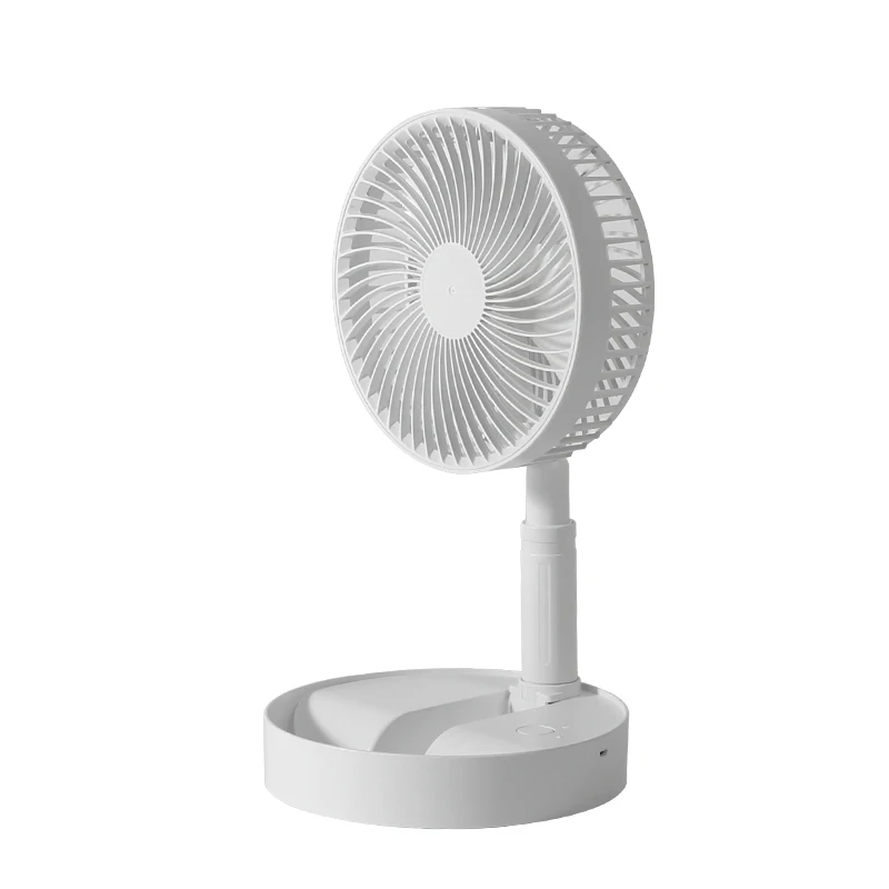 8inch rechargeable table fan portable USB stand folding pedestal fan li-ion battery foldable standing cooling fan