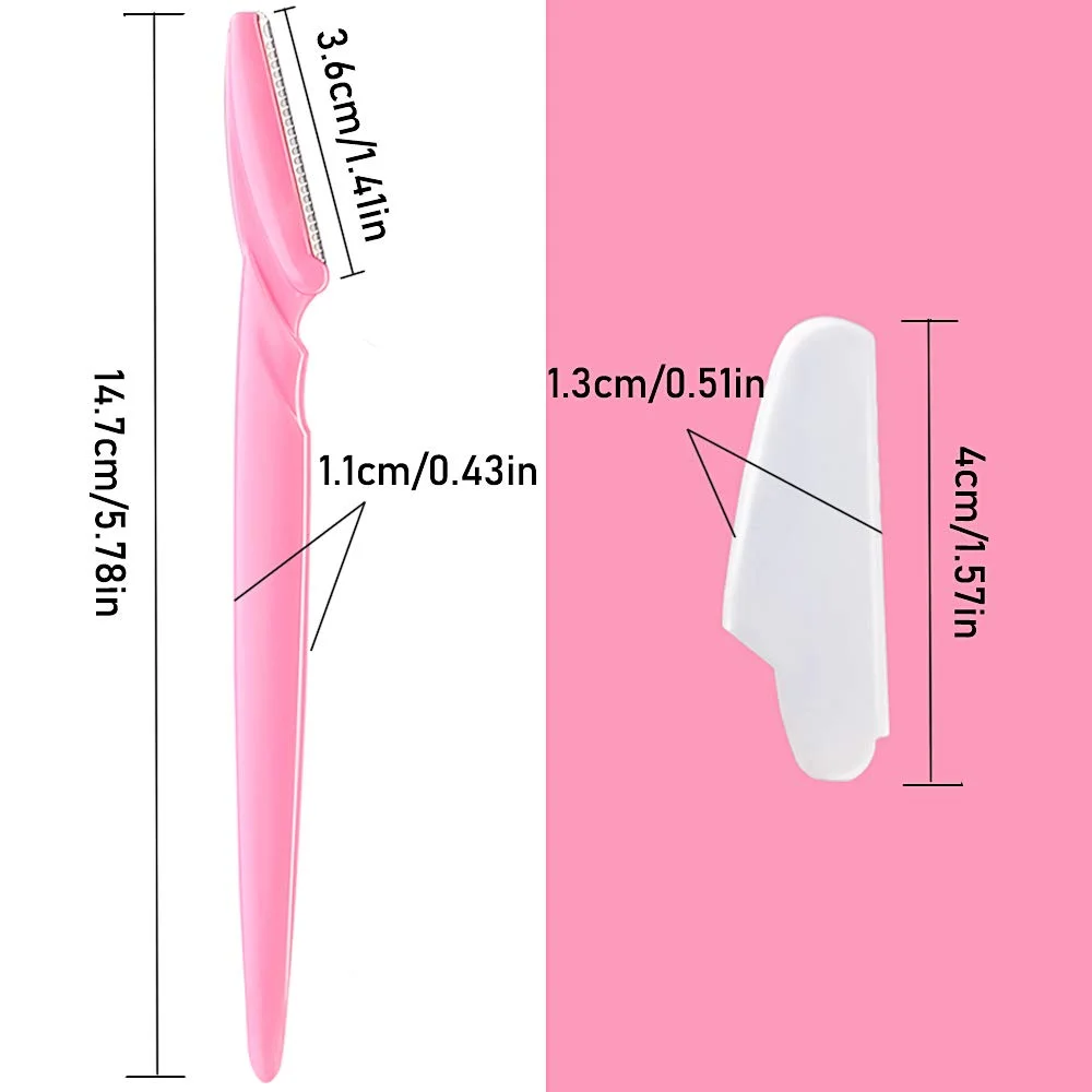 30 Pieces Facial Razor Eyebrow Shaper for Women and Men, Shaving Grooming Eyebrow Trimmer with Cover Beauty Tools