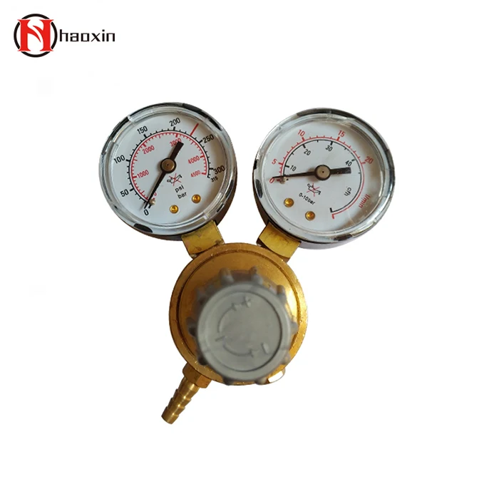 Хорошее качество общего давления газа мини со2 регулятор с манометрами