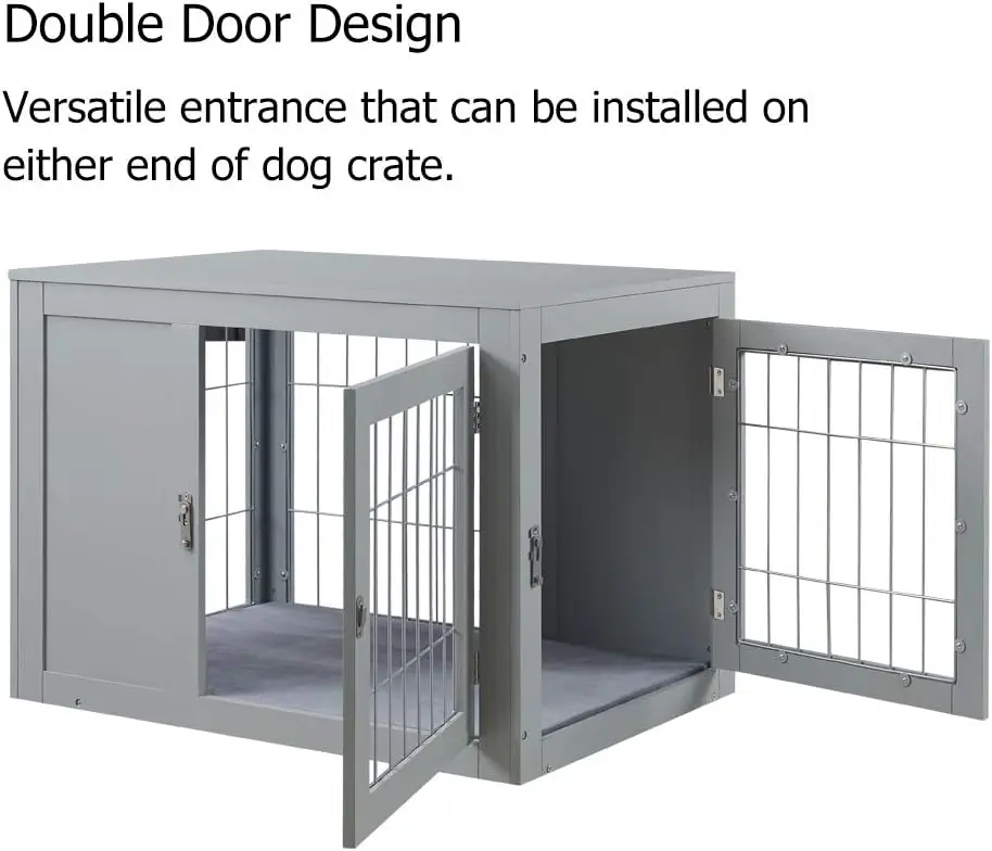 Furniture Dog Crate Indoor Puppy Kennel pet cage Modern Decorative Wood Pet House Dog Cage End Side Table Nightstand