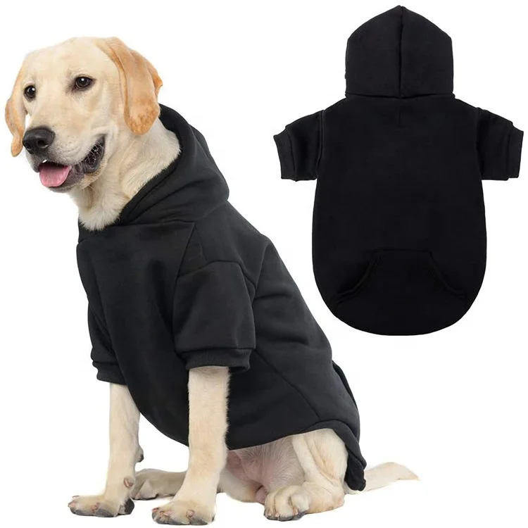 Blank Dog Clothes Sweater Wholesale Winter Comfortable 100% Cotton Warm Dogs Cloth Pet Multi Color Hoodie Custom Logo