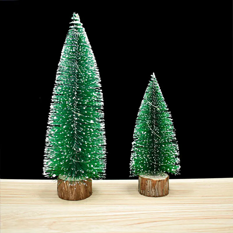 Wholesale mini Christmas tree accessories ornaments Artificial Christmas tree LED home Christmas Tree decoration