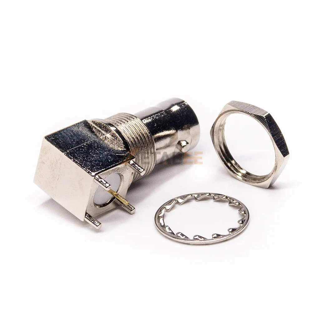 90 Degree High Quality BNC Bulkhead Female Connector