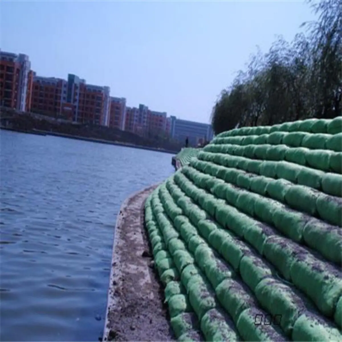 Geo bag river bank protection flood control Polyester Nonwoven Geotextile sand bag Large Earthbag Geobag