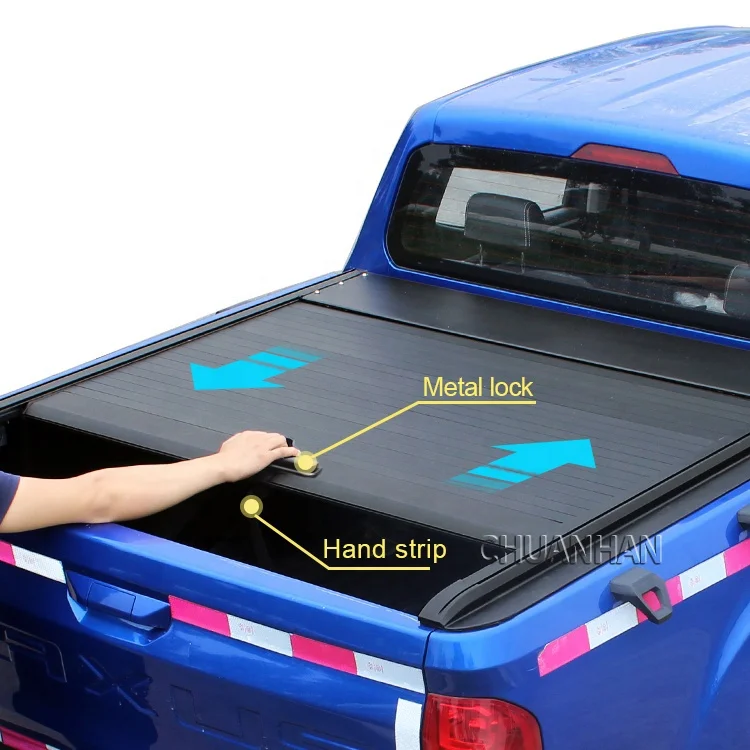 Benext Factory hard aluminium alloy retractable tonneau cover roller shutter lid truck bed covers for gwm poer Great Wall cannon