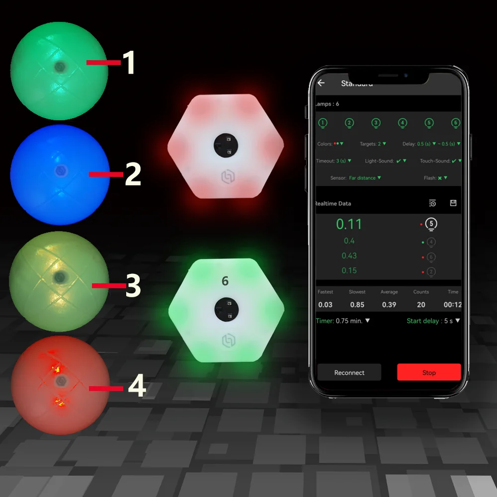 Умный реактивный шар X-Ball для улучшения координации рук и глаз тренировки на маневренность с цифровой сенсорной памятью
