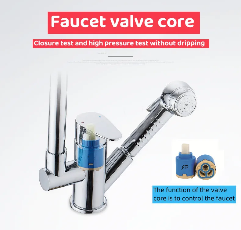 manufacturer 35mm OEM kitchen wash bathtub basin mixer joystick hot and cold shower ceramic faucet cartridges