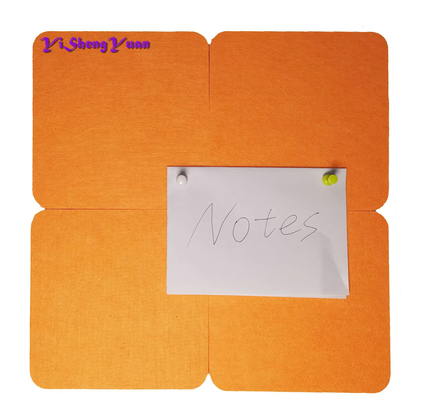 
Fabric 9mm/12mm Fashion Forward Orange Custom Size Office Pin Bulletin Board 