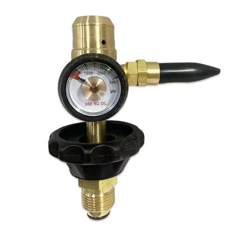 High Quality Industry Gas Pressure Regulator Valve Helium Balloon Gas Filler Regulator with Gauge