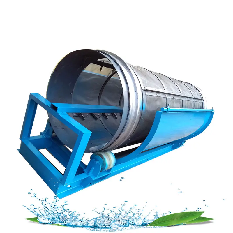 Rotary Drum Filter for Slaughterhouse Waste Water Treatment Drum-shaped Filtration Machine