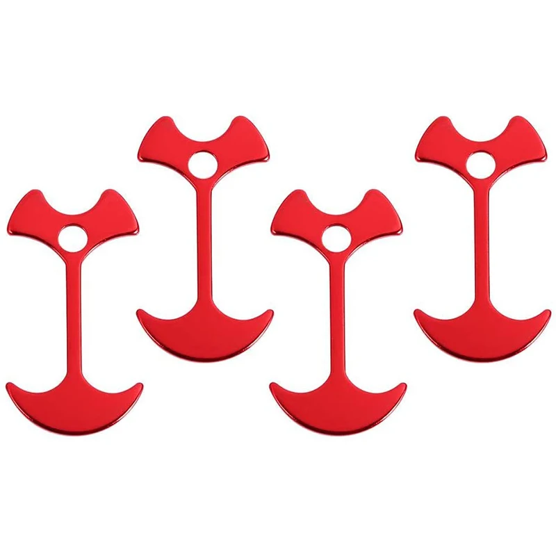 Aluminium Alloy Fishbone Deck Floor Nail Tent Stakes Pegs For Outdoor Party Camping Wind Rope Anchor