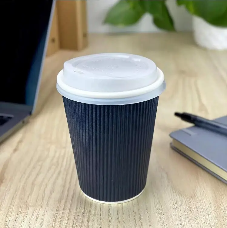 Single Wall 4 oz/5 oz Disposable Coffee Paper Cups With Lids