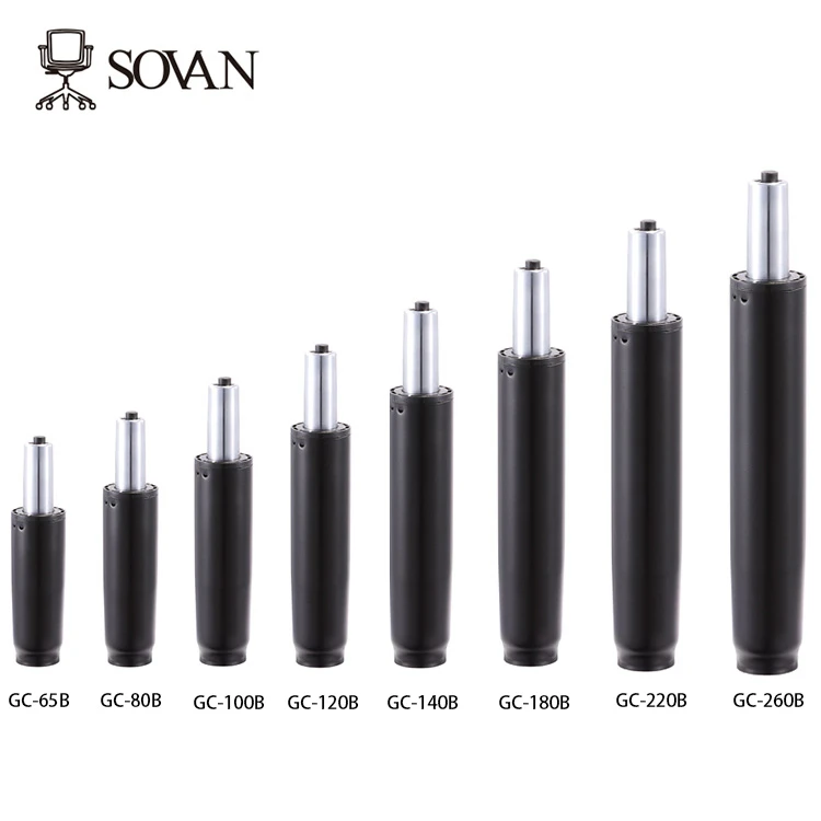 Hot sale Chair Gas Spring Lift of steel black adjustable height rotatable office chai