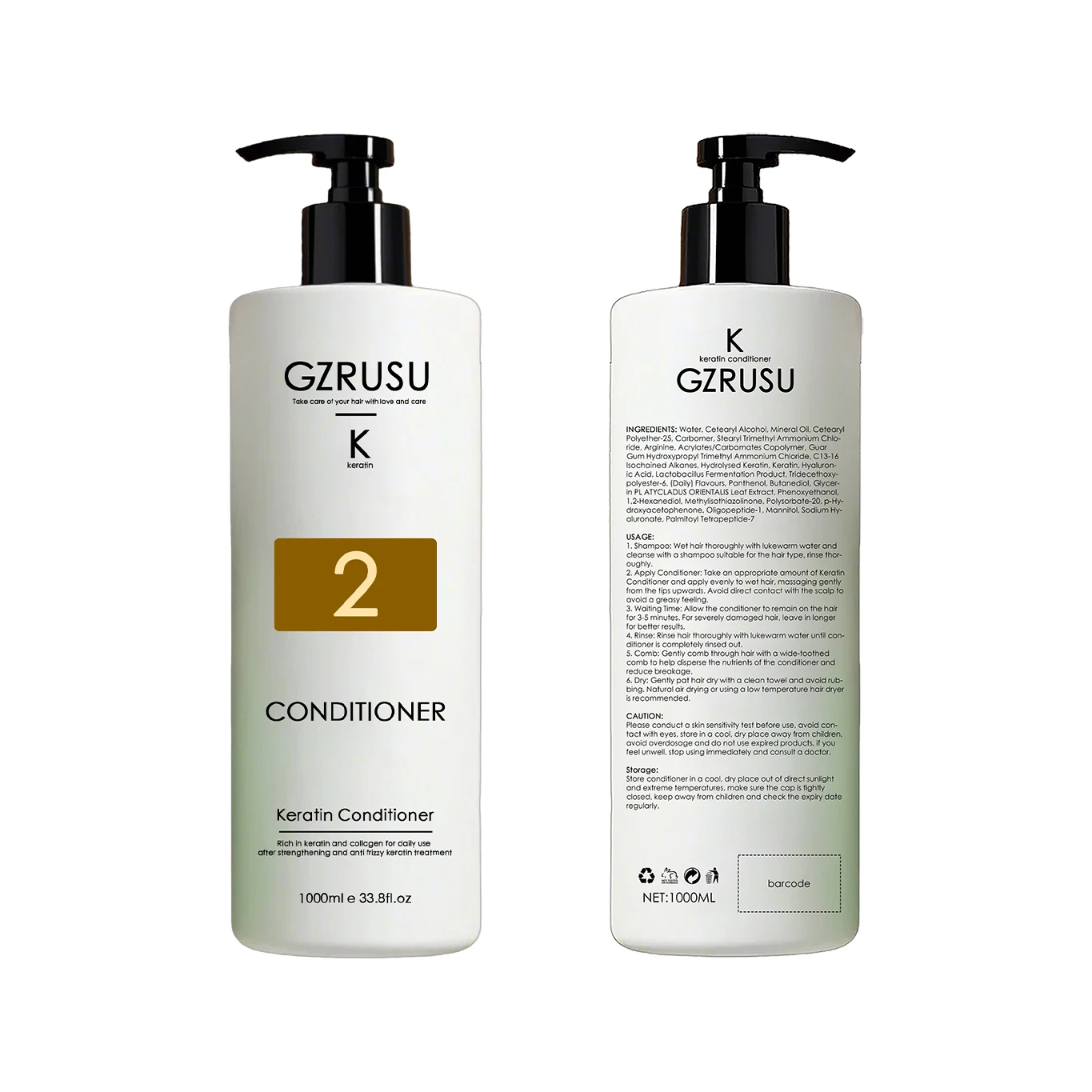 Private Label Hair Care Products Wholesale Keratin Hair Treatment Shampoo and Conditioner Organic Keratin Straightening Cream