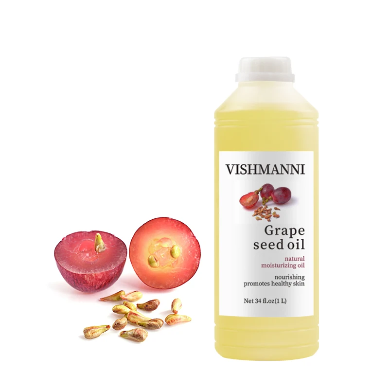 
Factory Supply Cold Pressed Grape Seed oil 100% Pure Natural Organic carrier oil in Bulk 