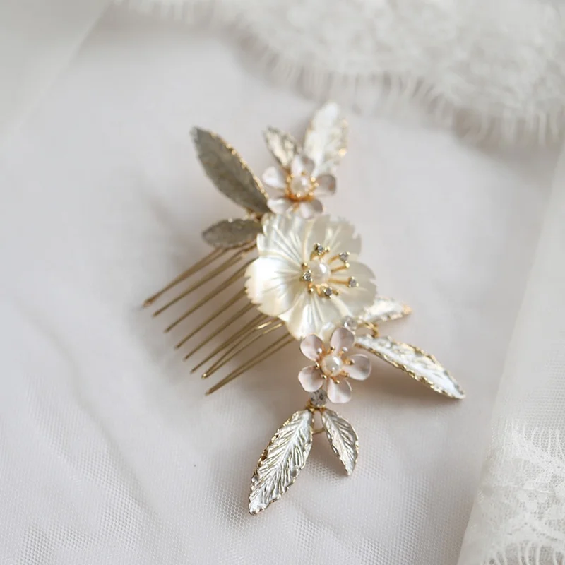 Mixed Styles Hair Jewelry Accessories Flower Leaf Headdress Women Bridal Hair Comb For Wedding Bobby Hairpins