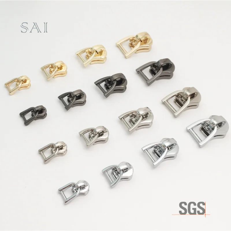 Wholesale Low Price Garments Slider Head Zipper Head Zinc Alloy Slider Head