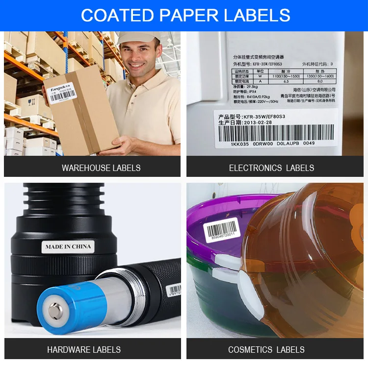China manufacturer direct supply self adhesive 4x6 inch shipping labels in roll 100mm x 150mm